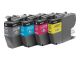 BROTHER Black Cyan Magenta and Yellow Ink Cartridges Multipack Each cartridge p